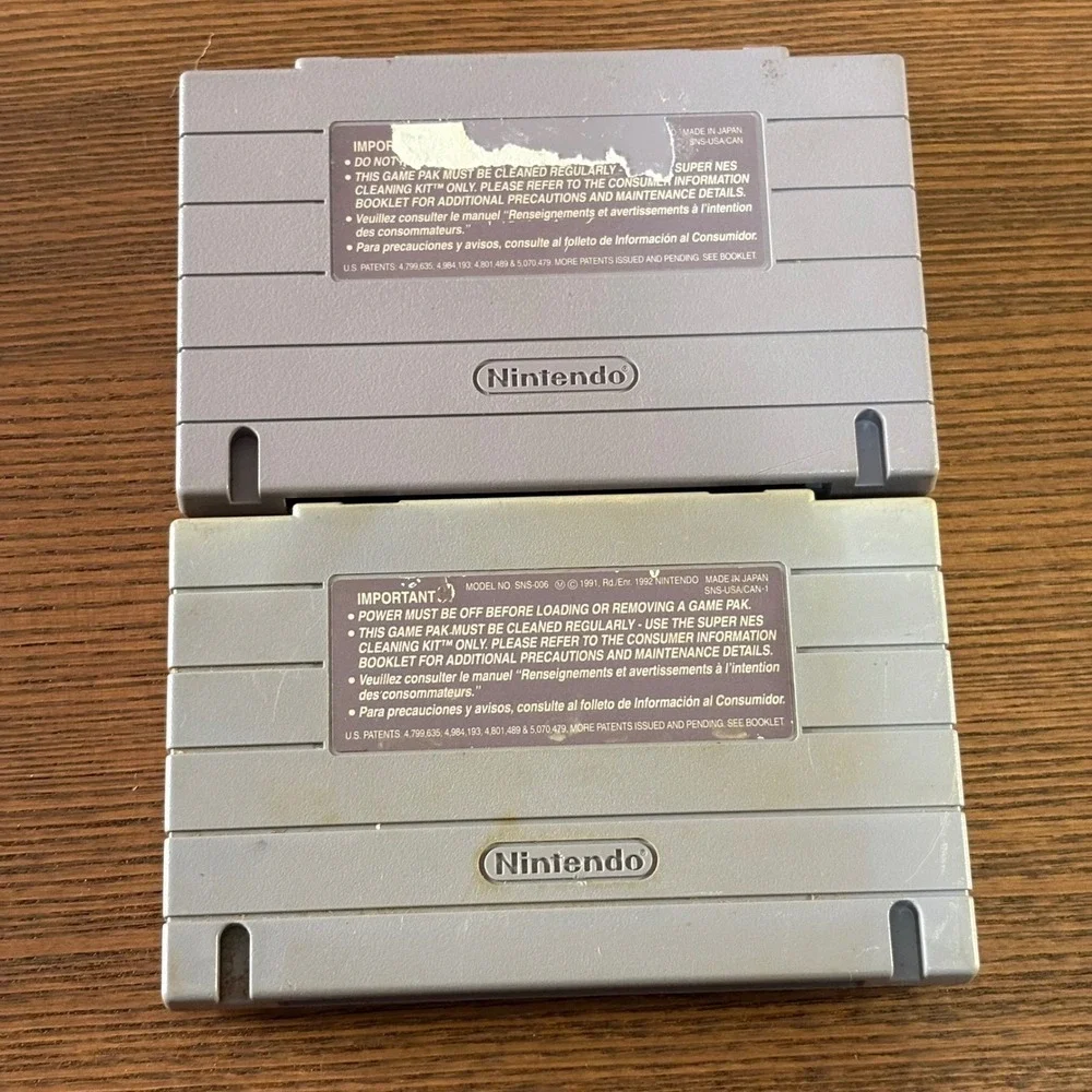 Nintendo SNES Sports Bundle‎ Cal Ripken Jr Baseball & Super High Impact Good Set